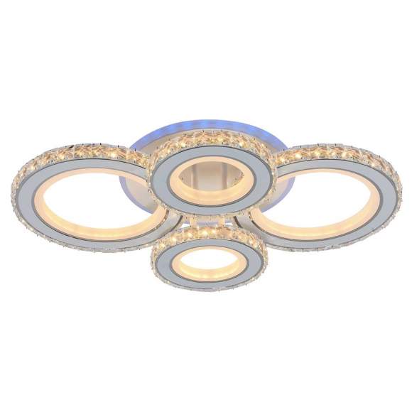 Светодиодная диммируемая люстра с ПДУ Profit Light 8061/2+2 WHT 160W+7W RGB Светодиодная диммируемая люстра с ПДУ Profit Light 8061/2+2 WHT 160W+7W RGB