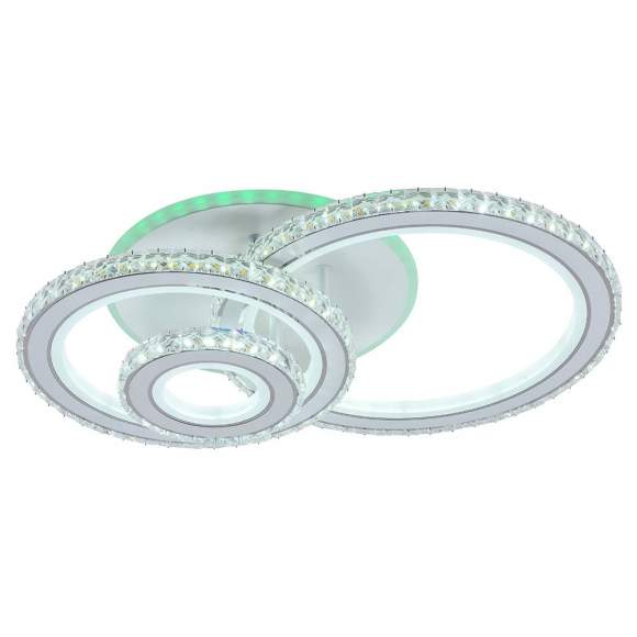 Светодиодная диммируемая люстра с ПДУ Profit Light 8061/3 WHT A 176W+8W RGB Светодиодная диммируемая люстра с ПДУ Profit Light 8061/3 WHT A 176W+8W RGB