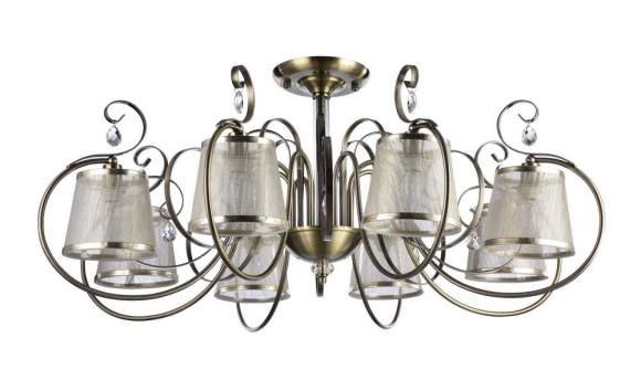 FR2020-CL-08-BZ Потолочная люстра Freya Simone (FR020-08-R) FR2020-CL-08-BZ Потолочная люстра Freya Simone (FR020-08-R)