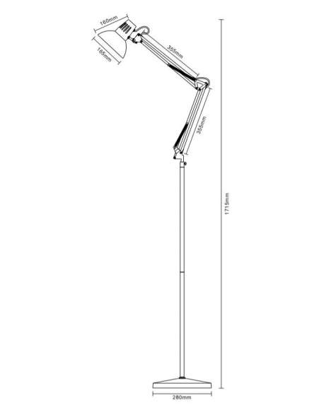 Торшер Camelion KD-431F Berlin С62 черный+медь Торшер Camelion KD-431F Berlin С62 черный+медь