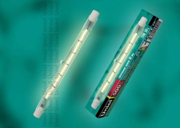 Галогенная лампа R7s 500W Uniel J-118-500- R7s (1093)