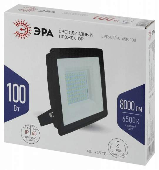 Прожектор светодиодный уличный Эра LPR-023-0-65K-100 (Б0052026) Прожектор светодиодный уличный Эра LPR-023-0-65K-100 (Б0052026)