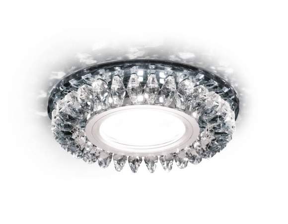 S220 CH Встраиваемый точечный светильник MR16 со светодиодной подсветкой Ambrella light Compo spot S220 CH Встраиваемый точечный светильник MR16 со светодиодной подсветкой Ambrella light Compo spot