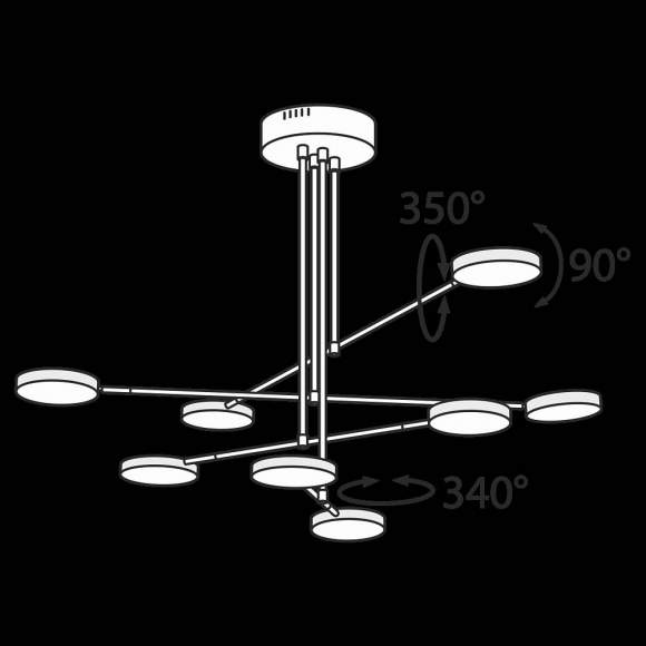 Подвесной светодиодный светильник Maytoni Fad MOD070PL-L48B3K Подвесной светодиодный светильник Maytoni Fad MOD070PL-L48B3K