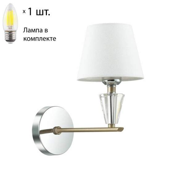 Бра с лампочкой Lumion Loraine 3733/1W+Lamps Е27 Свеча