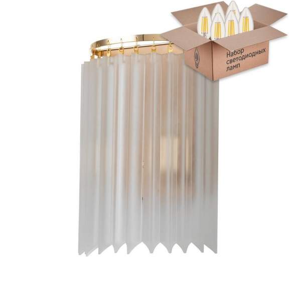 Настенный светильник с лампочками Favourite Nubes 2966-2W+Lamps E14 Свеча