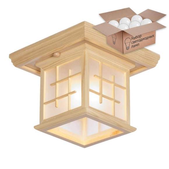 Потолочный светильник с лампочкой Velante 592-717-01+Lamps А60 Потолочный светильник с лампочкой Velante 592-717-01+Lamps А60