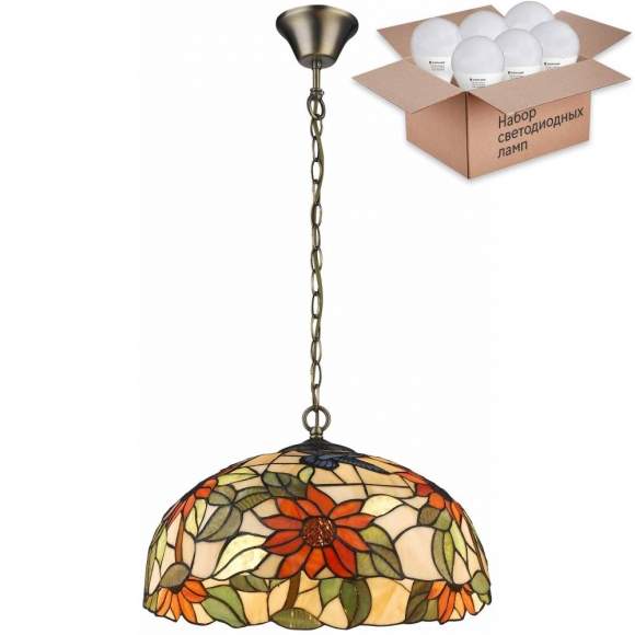Подвесной светильник с лампочками Velante 817-806-02+Lamps E27 P45 Подвесной светильник с лампочками Velante 817-806-02+Lamps E27 P45