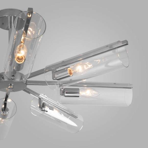 Люстра на штанге Eurosvet 70144/8 хром (a060901)