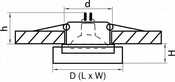 Встраиваемый светильник Lightstar Luli Mini 006140