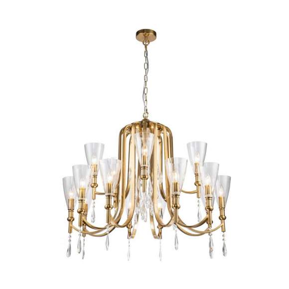 Подвесная люстра с лампочками Favourite Lyra 2968-15P+Lamps E14 Свеча Подвесная люстра с лампочками Favourite Lyra 2968-15P+Lamps E14 Свеча