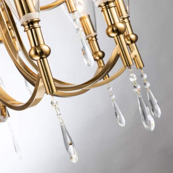 Подвесная люстра с лампочками Favourite Lyra 2968-15P+Lamps E14 Свеча Подвесная люстра с лампочками Favourite Lyra 2968-15P+Lamps E14 Свеча