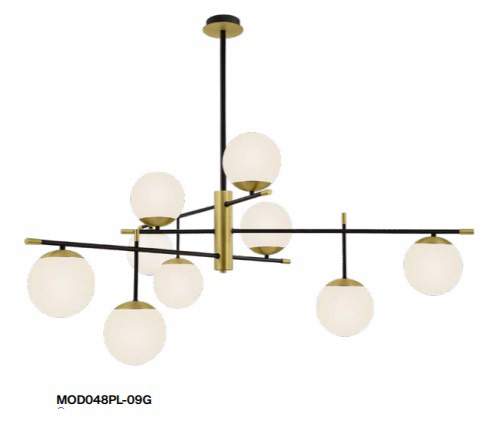 Люстра на штанге Maytoni Nostalgia MOD048PL-09G Люстра на штанге Maytoni Nostalgia MOD048PL-09G