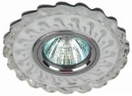 Точечный встраиваемый светильник cо светодиодной подсветкой ЭРА DK LD36 SL/WH Б0036480