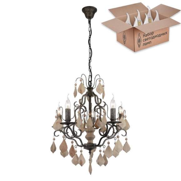 Люстра с лампочками Favourite Albero 1763-5P+Lamps Люстра с лампочками Favourite Albero 1763-5P+Lamps