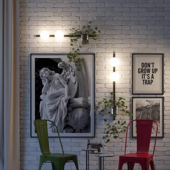 Бра с лампочками Odeon Light Flower 4681/2WA+Lamps E14 P45