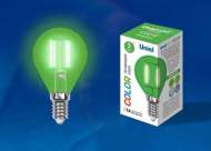 Светодиодная лампа E14 5W (зеленый) Air Uniel LED-G45-5W-GREEN-E14 GLA02GR (UL-00002987) Светодиодная лампа E14 5W (зеленый) Air Uniel LED-G45-5W-GREEN-E14 GLA02GR (UL-00002987)