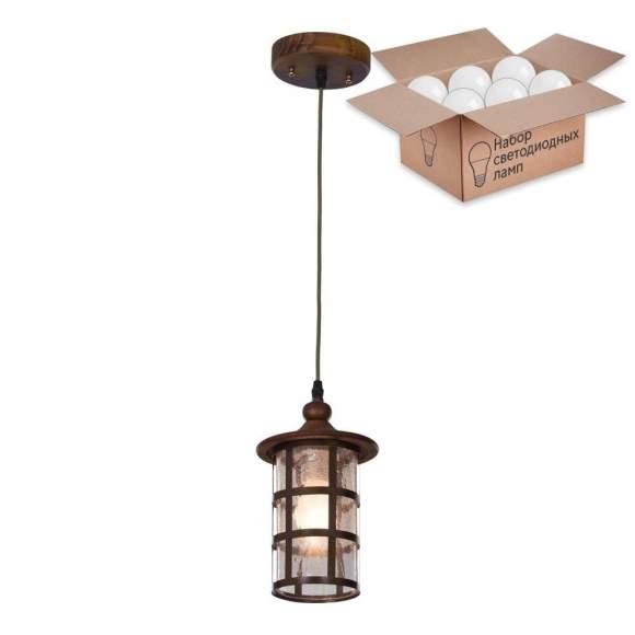 Подвесной светильник с лампочкой Velante 588-706-01+Lamps А60 Подвесной светильник с лампочкой Velante 588-706-01+Lamps А60