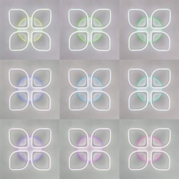 Потолочная светодиодная люстра с пультом ДУ и голосовым управлением Citilux Ромби Смарт CL236A140E