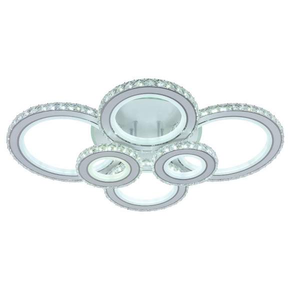 Светодиодная диммируемая люстра с ПДУ Profit Light 8061/6 WHT 288W+8W RGB Светодиодная диммируемая люстра с ПДУ Profit Light 8061/6 WHT 288W+8W RGB