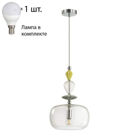 Подвесной светильник Odeon Light Bizet с лампочкой 4893/1A+Lamps E14 P45