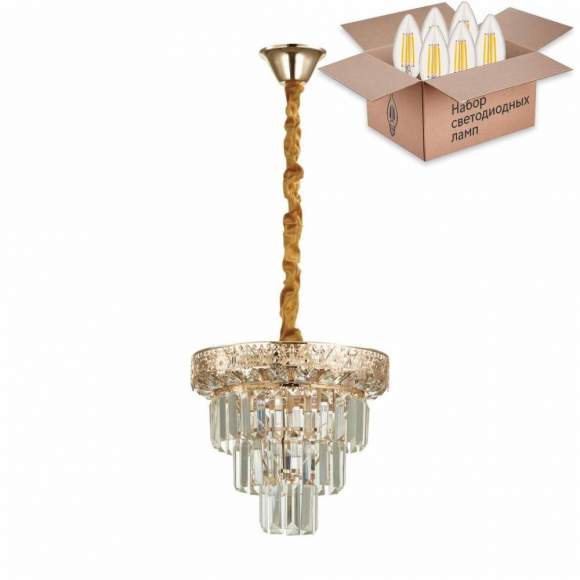 Подвесной светильник Lumion Iggy с лампочками 5232/4+Lamps E14 Свеча Подвесной светильник Lumion Iggy с лампочками 5232/4+Lamps E14 Свеча