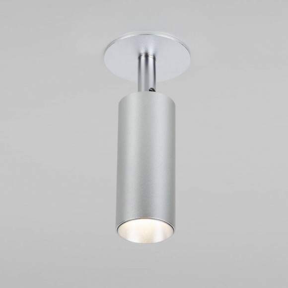 Встраиваемый светодиодный спот Elektrostandard Diffe 25039/Led серебряный (a058219)