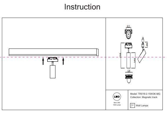 Трековый светильник 18W 3000К для магнитного шинопровода Maytoni Focus LED TR019-2-15W3K-MG