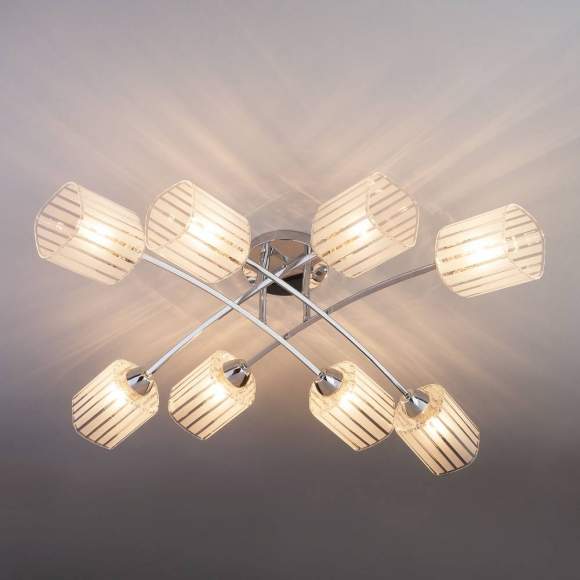 30125/8 хром Потолочная люстра ЕВРОСВЕТ Ruby