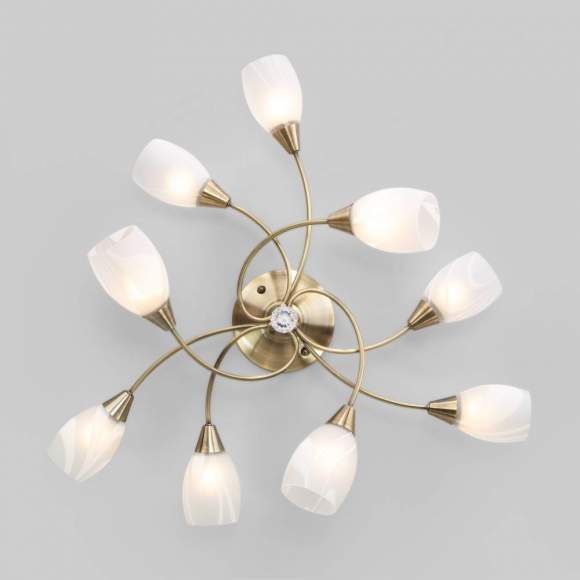 Люстра потолочная Eurosvet Virginia 2275/9 античная бронза (55496)