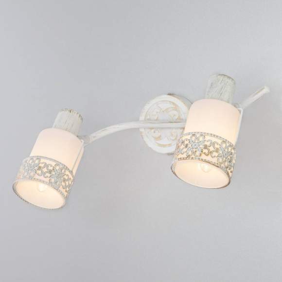 Спот 20025/2 белый с золотом