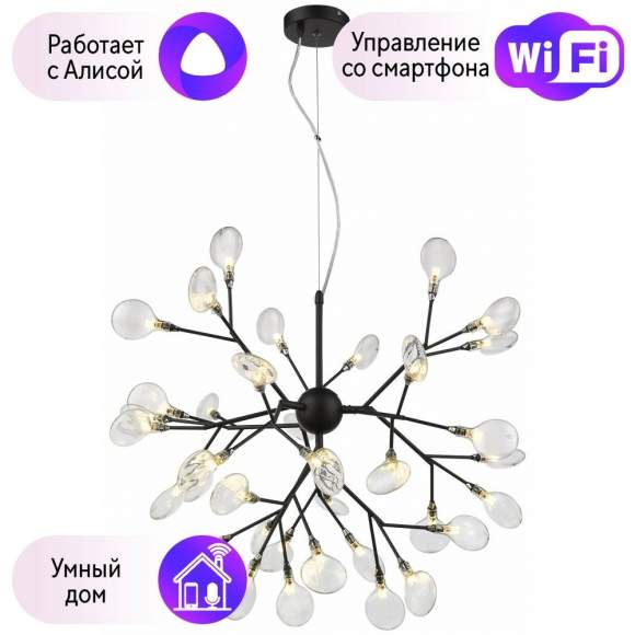 Подвесная люстра Wertmark FIORITA с поддержкой Алиса WE241.36.023-A Подвесная люстра Wertmark FIORITA с поддержкой Алиса WE241.36.023-A