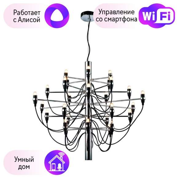 Подвесная люстра DIVINARE MOLTO с поддержкой Алиса 8030/02 LM-30-A