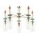 Люстра на штанге с лампочками Odeon Light Bizet 4855/5C+Lamps E14 P45