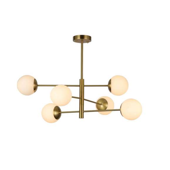 Люстра на штанге с лампочками F-Promo Gutta 2854-6P+Lamps E27 P45