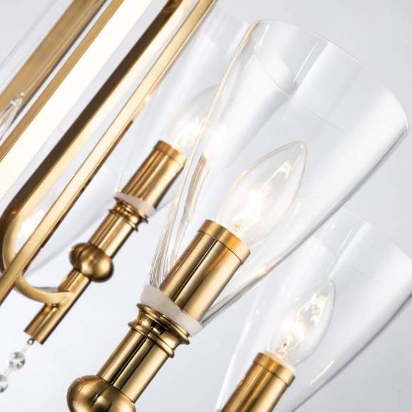 Подвесная люстра Favourite Lyra с поддержкой Алиса 2968-9P-A Подвесная люстра Favourite Lyra с поддержкой Алиса 2968-9P-A