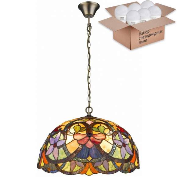 Подвесной светильник с лампочками Velante 818-806-03+Lamps E27 P45 Подвесной светильник с лампочками Velante 818-806-03+Lamps E27 P45