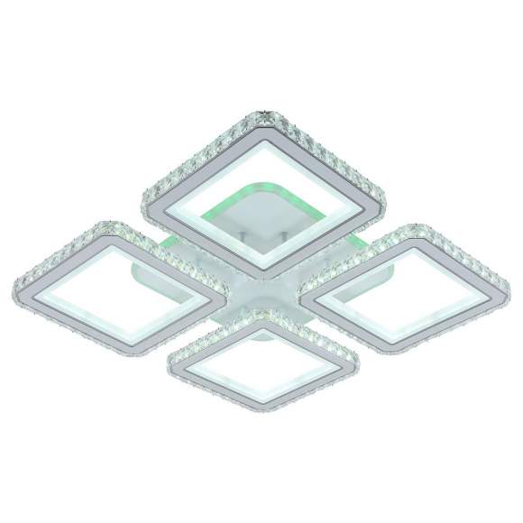 Светодиодная диммируемая люстра с ПДУ Profit Light 8048/4 WHT 240W+10W RGB Светодиодная диммируемая люстра с ПДУ Profit Light 8048/4 WHT 240W+10W RGB