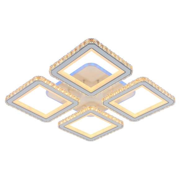 Светодиодная диммируемая люстра с ПДУ Profit Light 8048/4 WHT 240W+10W RGB Светодиодная диммируемая люстра с ПДУ Profit Light 8048/4 WHT 240W+10W RGB