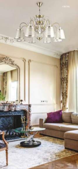 Люстра с двойным креплением Freya Driana (FR405-08-R) FR2405-PL-08-BZ