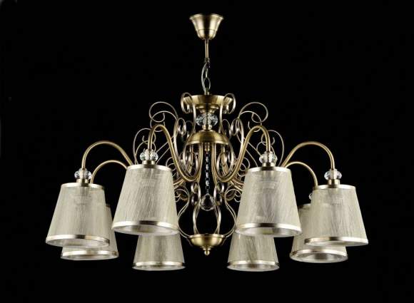 Люстра с двойным креплением Freya Driana (FR405-08-R) FR2405-PL-08-BZ