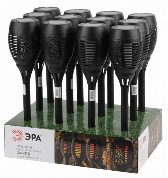 Садовый светильник Факел на солнечной батарее Эра ERASF020-33 (Б0044241)