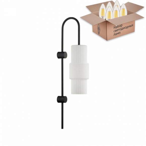 Бра Odeon Pimpa с лампочкой 5017/1W+Lamps E14 Свеча