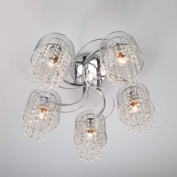 Потолочная люстра ЕВРОСВЕТ Bonnie 30137/5 хром