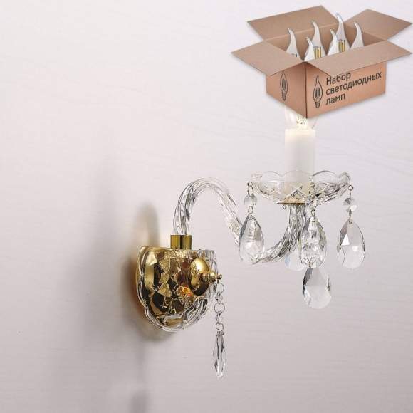 Бра с лампочкой Favourite Monreal 1735-1W+Lamps Бра с лампочкой Favourite Monreal 1735-1W+Lamps