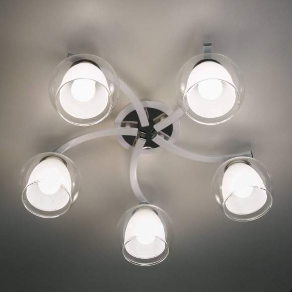 Люстра потолочная Citilux Кристи CL152150 Белый+Хром