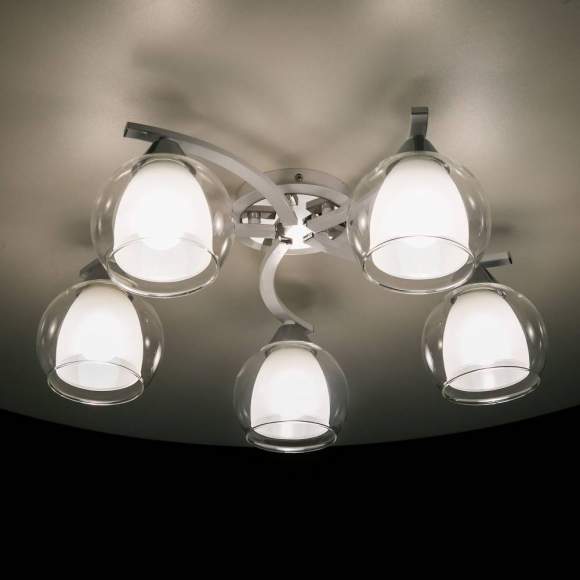 Люстра потолочная Citilux Кристи CL152150 Белый+Хром