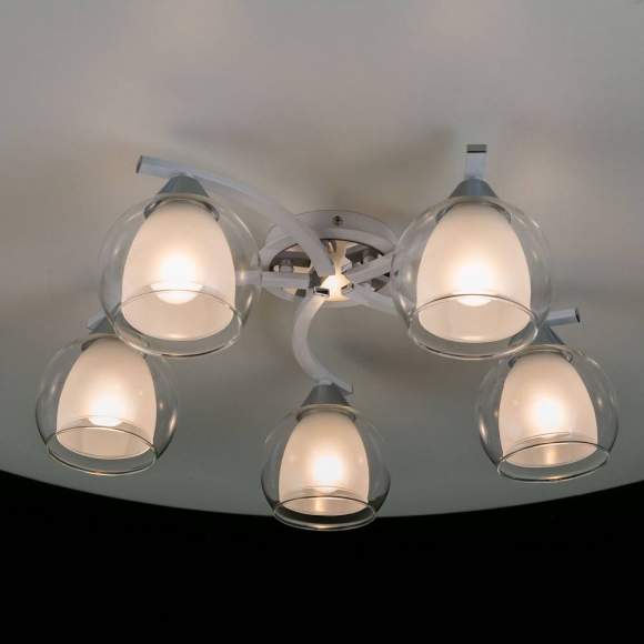 Люстра потолочная Citilux Кристи CL152150 Белый+Хром