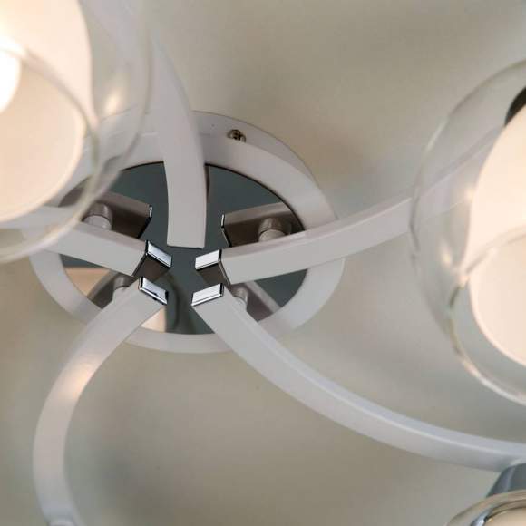 Люстра потолочная Citilux Кристи CL152150 Белый+Хром