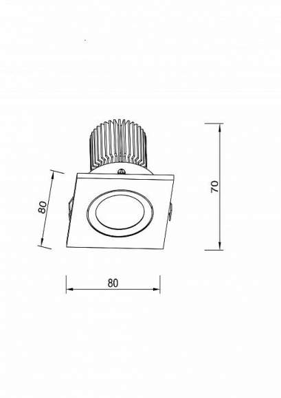 Встраиваемый светодиодный светильник Lucia Tucci Logic 727.1-7W-WT Встраиваемый светодиодный светильник Lucia Tucci Logic 727.1-7W-WT